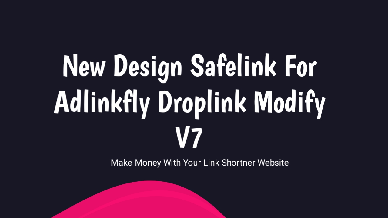 New Design Safelink For Adlinkfly Droplink Modify V7