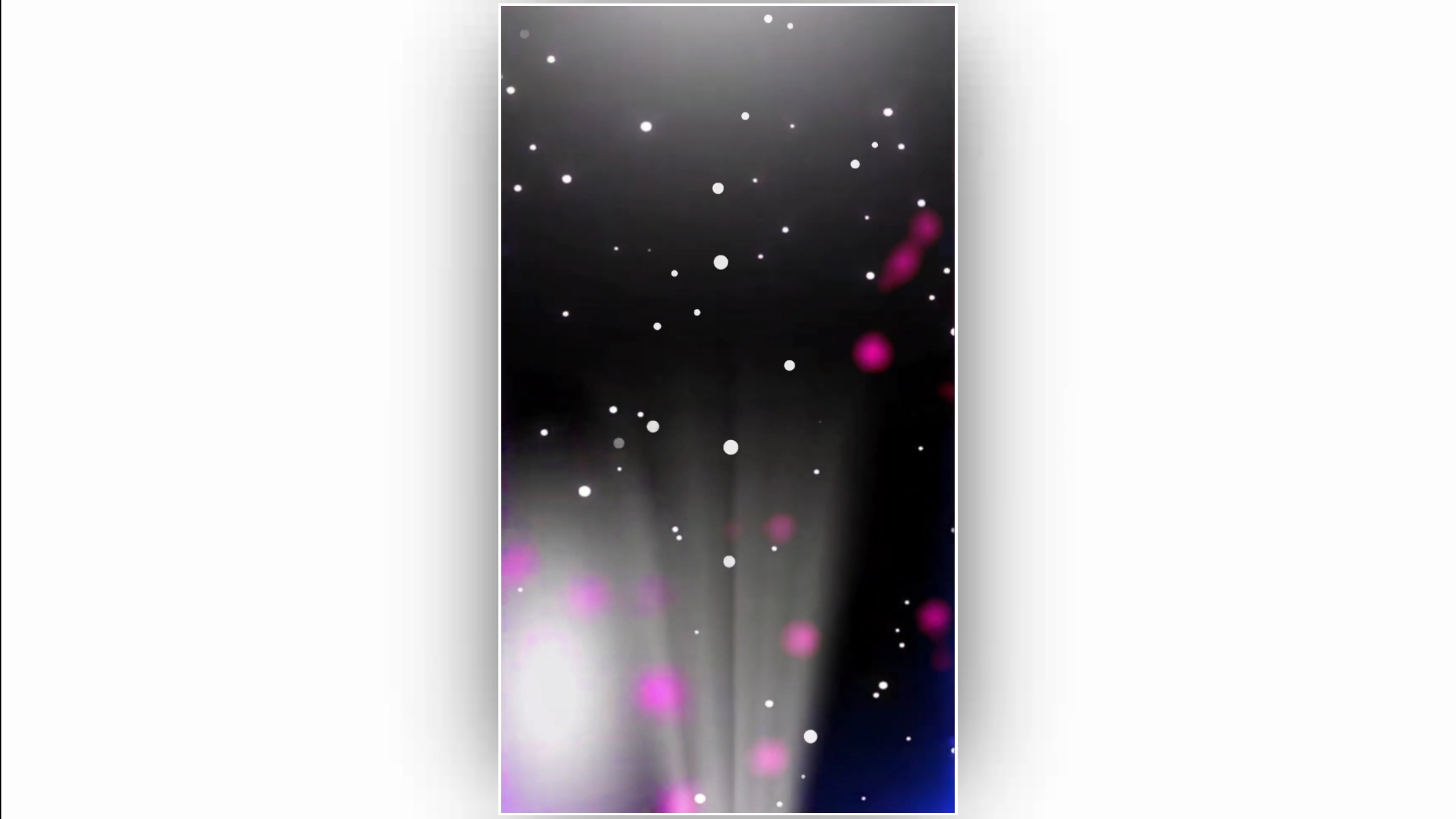New full screen light effect snow black background video
